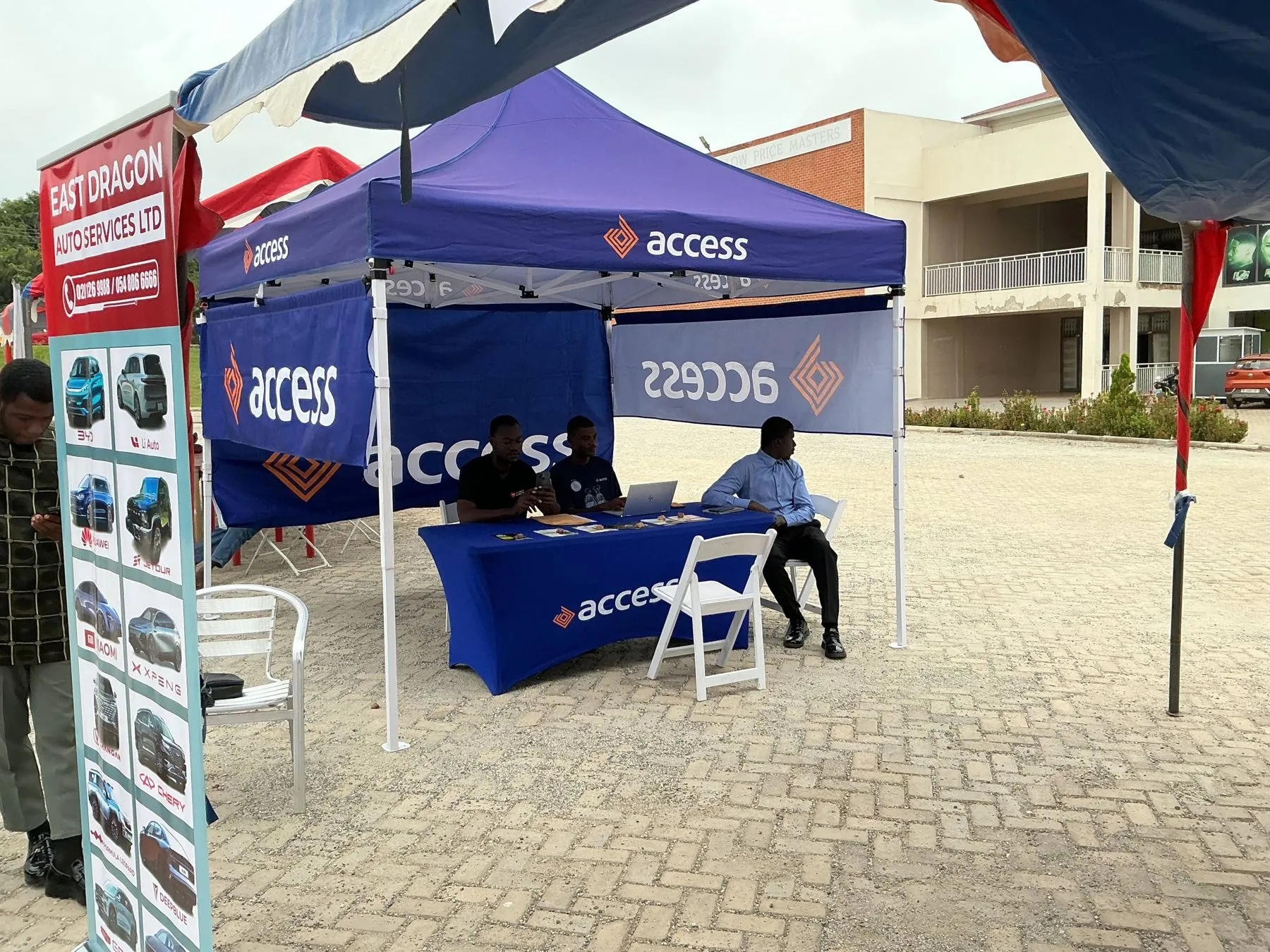 The Access Bank financing tent at the GSI Campus EV Experience